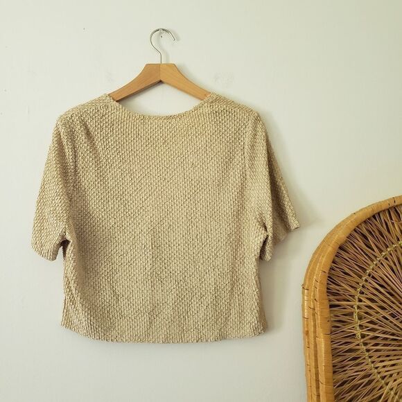 Vintage Cropped Cardigan Cream 12p - Picture 5 of 5